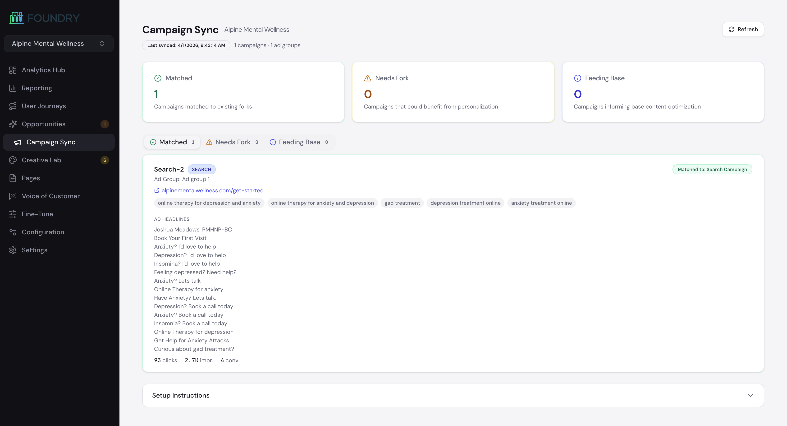 Campaign intent capture